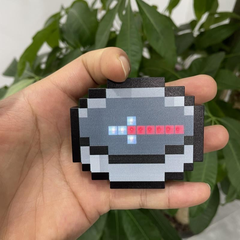 Mc Trendy Pixel Compass Toy Keychain - Perfect for Friends Birthday and Game Lovers (Boys/Girls)