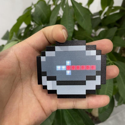 Mc Trendy Pixel Compass Toy Keychain - Perfect for Friends Birthday and Game Lovers (Boys/Girls)