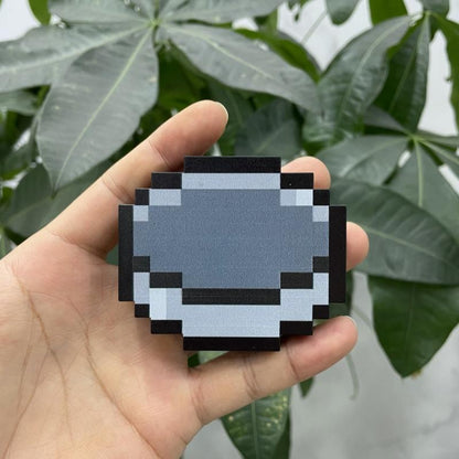 Mc Trendy Pixel Compass Toy Keychain - Perfect for Friends Birthday and Game Lovers (Boys/Girls)